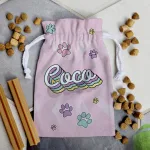 Personalised Canvas Dog Treat Bags
