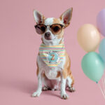 Personalised Dog & Cat Birthday Bandanas - Stripes