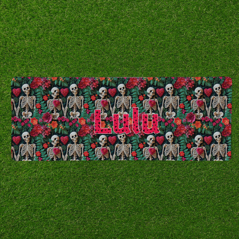 Personalised Non Slip Jumbo Pet Bowl Mats - DOTD