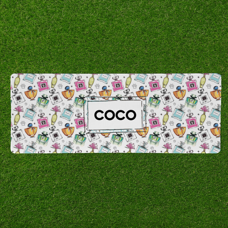 Personalised Non Slip Jumbo Pet Bowl Mats - La Parfumerie