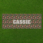 Personalised Non Slip Jumbo Pet Bowl Mats - Don't Chase The Flamingo