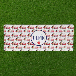 Personalised Non Slip Jumbo Pet Bowl Mats - London Calling