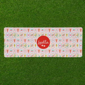 Personalised Non Slip Jumbo Pet Bowl Mats - Amalfi