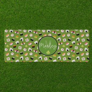 Personalised Non Slip Jumbo Pet Bowl Mats - Sushi Sushi