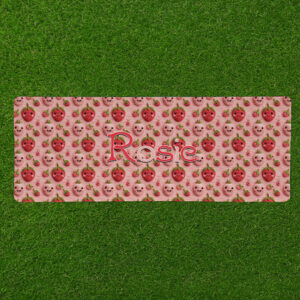 Personalised Non Slip Jumbo Pet Bowl Mats - Berry Cute