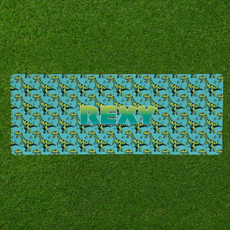 Personalised Non Slip Jumbo Pet Bowl Mats - Grrr Rex